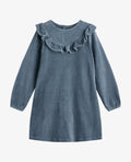 DAISYNNM ROBE EN VELOURS CÔTELÉ À VOLANT