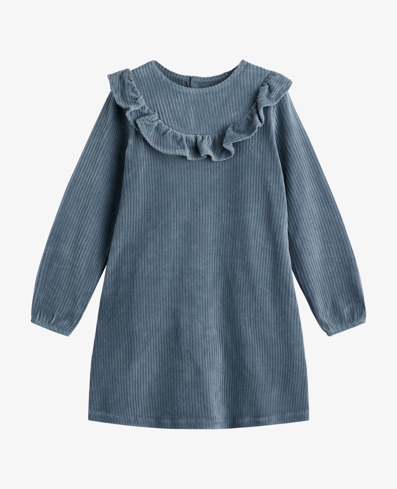 DAISYNNM ROBE EN VELOURS CÔTELÉ À VOLANT